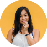 A young lady with smile face